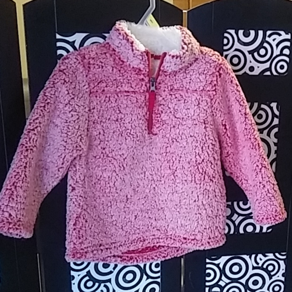 NWT! 3T. Pink sherpa pullover